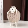 Colorful Sheep Figurines for The Living Room TV Cabinet, Cartoon Heart-shaped Sheep Small Figurine, Children's Room Decoration Item