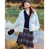 IEF Damen Kurze Warme Daunenjacke im Koreanischen Stil Süß