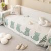 Chenille Cat Sofa Towel Autumn and Winter Thickened Chenille Sofa Cushion Cover Cloth Cartoon Creative Non-Slip Sofa Cover