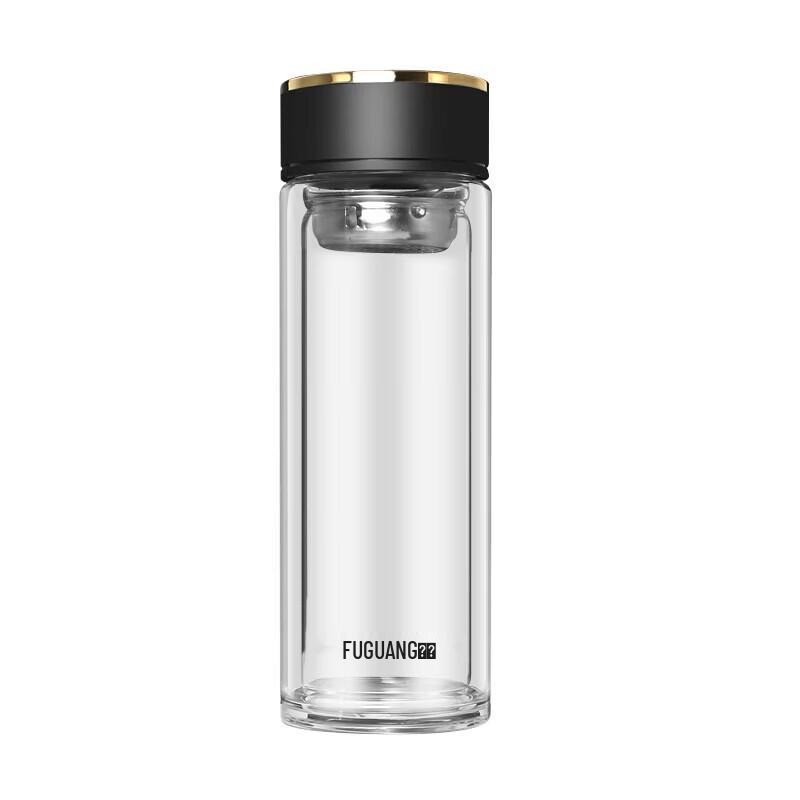 Fuguang G2120 Double-Layer Borosilicate Glass Water Bottle
