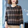 Round Neck Hooded Sweatshirt for Women In Autumn and Winter New Style Velvet Thickened Inner Warm Printed Loose Bottoming Shirt Top