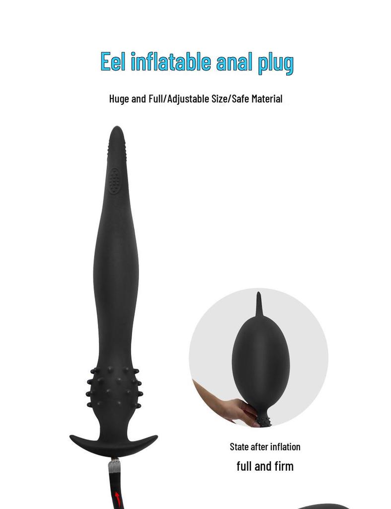 Large Inflatable Butt Plug & Prostate Dilator Toy