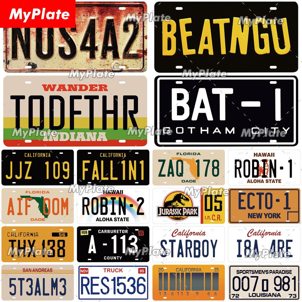 Buy [MyPlate] Vintage Licenses Plate Metal Sign Vintage Plaque Tin Sign