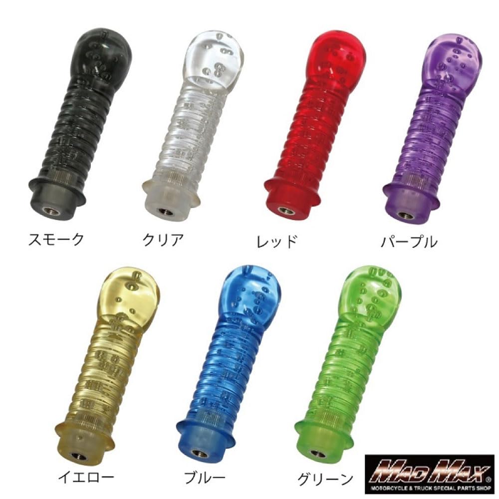 DENMA 150mm Foam Shift Knob with Conversion Adapter, Smoke, for Fuso Super Great, Hino Profia, Isuzu UD Kuon, and Quon