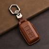 Genuine Leather Protector for Mitsubishi Lancer 10 Outlander Ex Asx Rvr Eclipse Cross Pajero Sport L200 Key Case Cover Fob