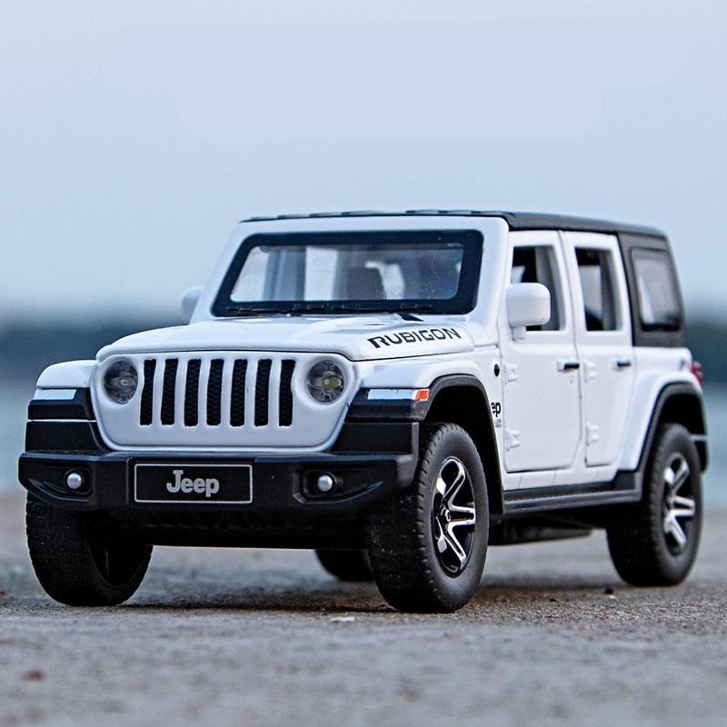 1:32 Jeeps Wrangler Rubicon Alloy Car Model Diecasts Metal Off-road Vehicles Car Model Simulation Sound and Light Kids Toys Gift ALQ1
