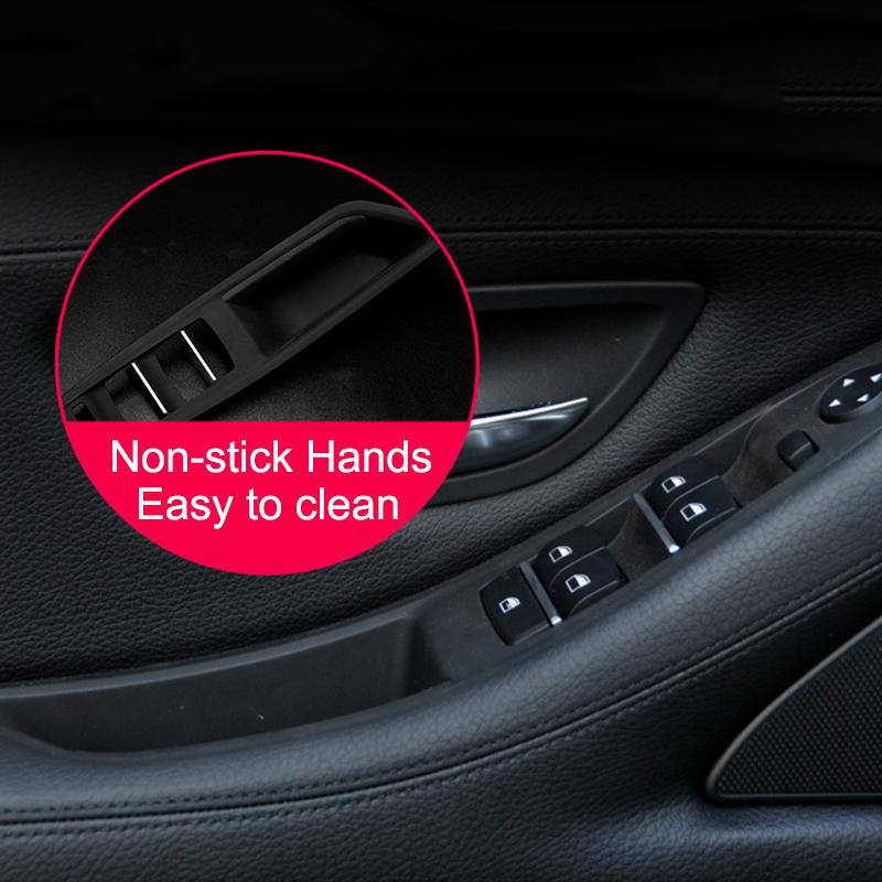 7Pcs/Lot LHD RHD For BMW 5 Series F10 F18 525 530 535 540 2010-2017 Car Interior Inner Door Handle Panel Pull Trim Cover