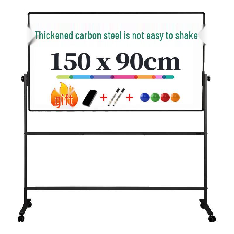 Deli 7883H 150x90cm Mobile Reversible Magnetic Whiteboard