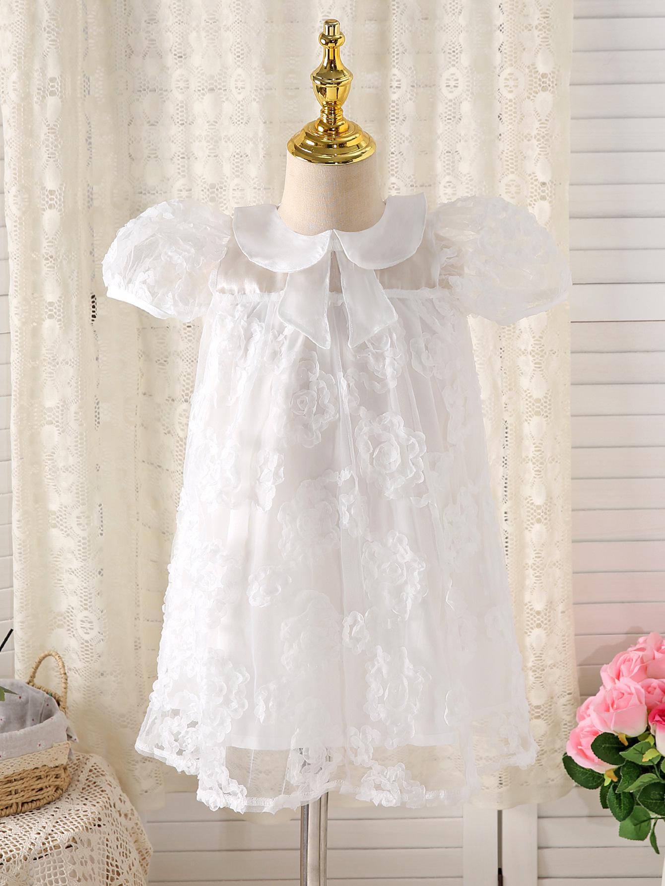 2026 Summer Stylish Girls Floral Lace Princess Dress – Hot Selling European & American Fashion 110 cm