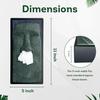 Decorative Resin Tissue Box Holder for Home Bathroom Countertops; Square Night Stand Facial Tissue Case Facial Paper