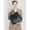 Genuine Leather Women's Bag Cowhide Bag New Camellia Handbag Fashion Large Bag Single Shoulder Crossbody Bag
