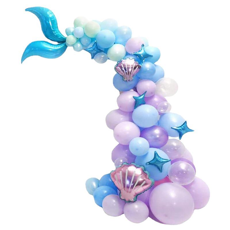 Mermaid Ocean Theme Balloon Garland Set for Birthdays and Weddings