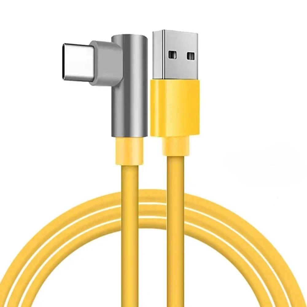 111W 6A USB Type C Fast Charging Cable 91 Degree Elbow for Xiaomi Mi 11 11 11 Ultra Redmi Note 11 Turbo Poco X1 Pro