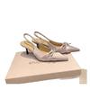 Temperament high-heeled French new bag head, bow tip 2025 rear empty temperament women's single shoes, light-mouth sandals