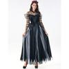 Elegant Vampire Bride Costume For Women Featuring Comfortable Long Skirt For Role Play
