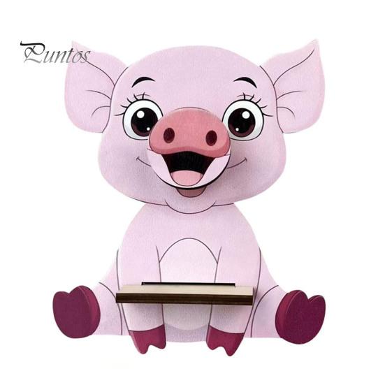 

Деревянная подставка для очков в виде животных, стойка для хранения очков ручной работы, симпатичная подставка для очков в виде животных, стойка для солнцезащитных очков для дома Little Pig