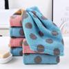 2Pcs Thickened Stripe Spot Baby Bath Towel 30x60cm Shower Towel Cotton Hand Towel  Face Wash