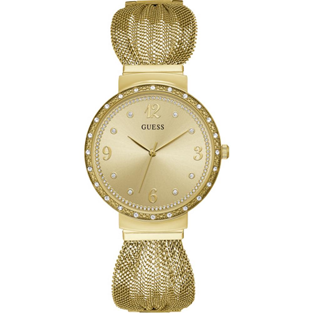 GUESS Chiffon Gold Stainless Steel Ladies Quartz Watch W1083L2 золотой