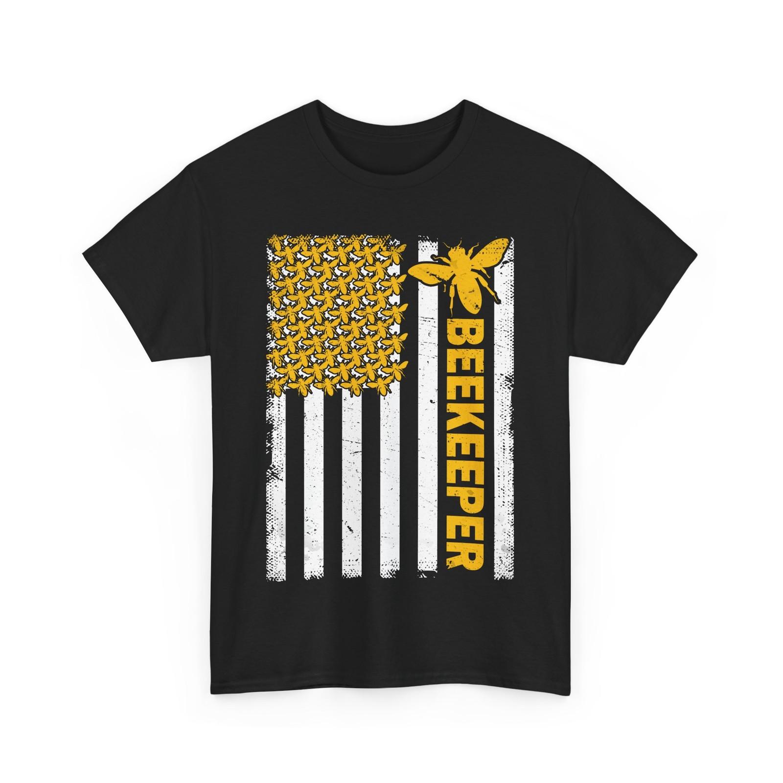 Beekeeper USA Flag T-Shirt Mens Womens Tees Top, Beekeeping Bees Apiculture Lovers Apiarist T-Shirt Mens Womens Tees Top S