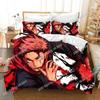 J-Jujutsu K-Kaisens Japan Famous Anime Bedding Set Bedroom Soft Modern Bedspreads Comefortable Duvet Cover Quilt Cover And Pillowcase