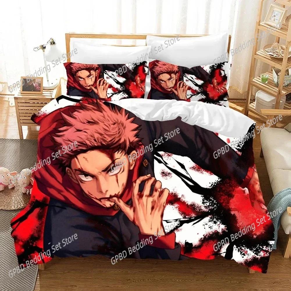 

Comforter Jujutsu Kaisen Japan Famous Anime Bedding Set Bedroom Soft Modern S Comefortable And Comforter (quilt)-EU Single(135*200cm)3pcs