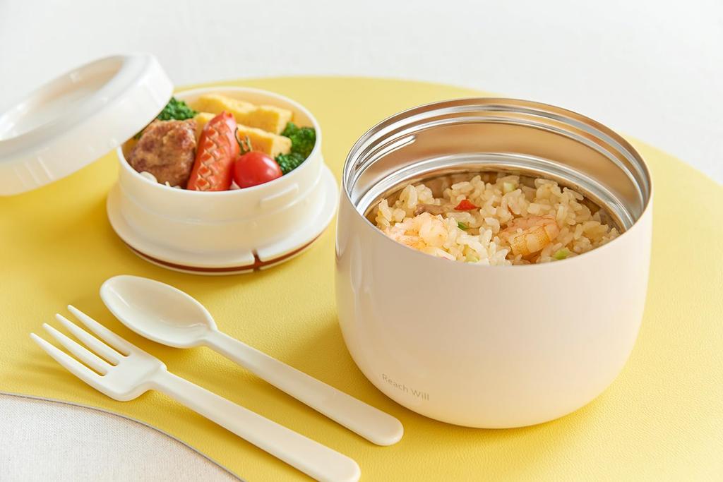 Reach Will Thermos 500ml Insulates for Hot or Cold Lightweight Compact Size with Handle for Easy Easy Side Dish Container the Side Dish RME-50IV,