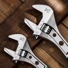 3pcs Adjustable Wrench Set ,8-Inch& 10-Inch& 12-Inch, 3-in-1 Spanner,Rubberized Anti-Slip Grips