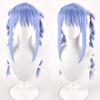 Cosplay Second Long Twin Perfect for and Other Costume Includes 3 Bonus Wig and Memo Heat-resistant Wig, "The Castle," Blue-purple + White, Hair,