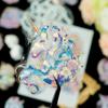 30 Magic Unicorn Pet Stickers Bronzing Laser Transparent Decorative Glass Cartoon Stickers