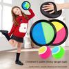 [Sticky Ball Game] Interactive Kids Sticky Ball Game Set | 19cm Mixed Color Plastic Fly Disc with Suction Cup - Throw and Catch Toy