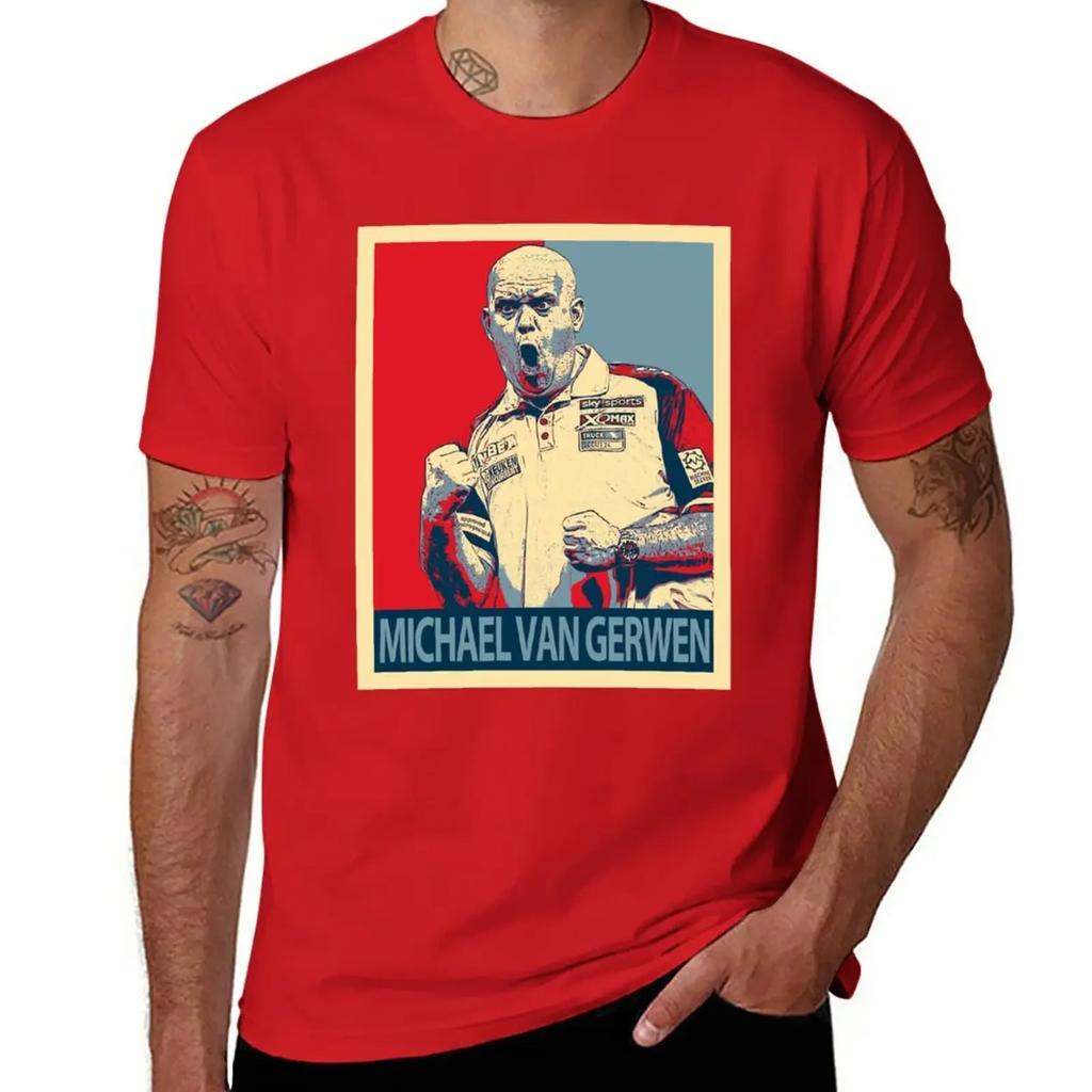 Michael Van Gerwen T-Shirt blacks oversized mens clothing