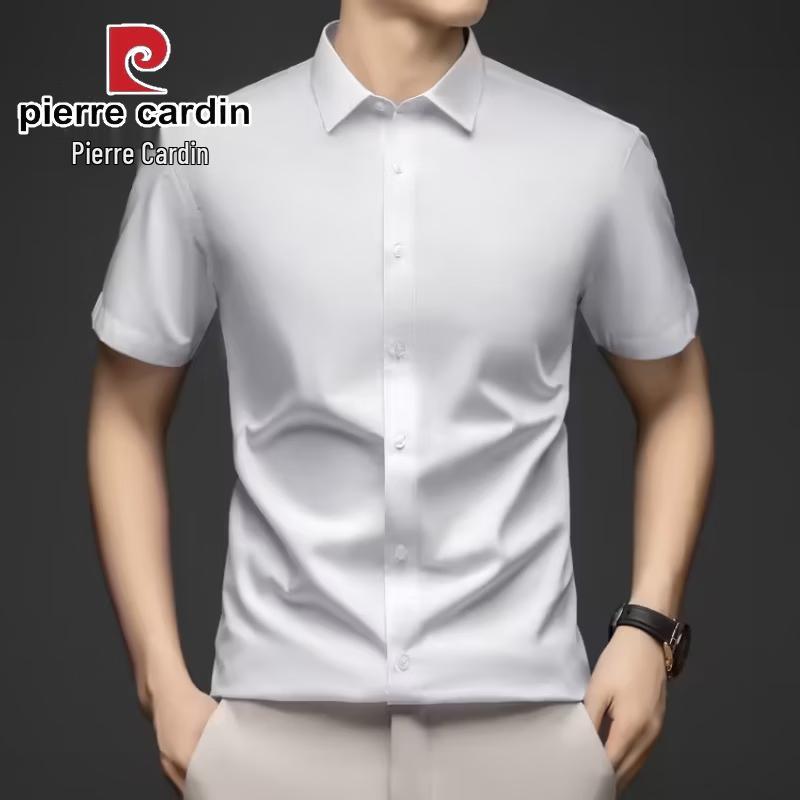 

Pierre Cardin Men s Short Sleeve Collared Shirt XXL