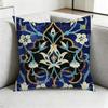 Art Iznik TileE Pillow Case Square DoubleSided Sofa Cushion Cover Bedroom Bedside Pillow Gift