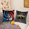 Sound Grateful Dead-Band Pillow Case Silky Short Plush With Invisible Zipper Dustproof Sofa Cushion Cover For Home Decor