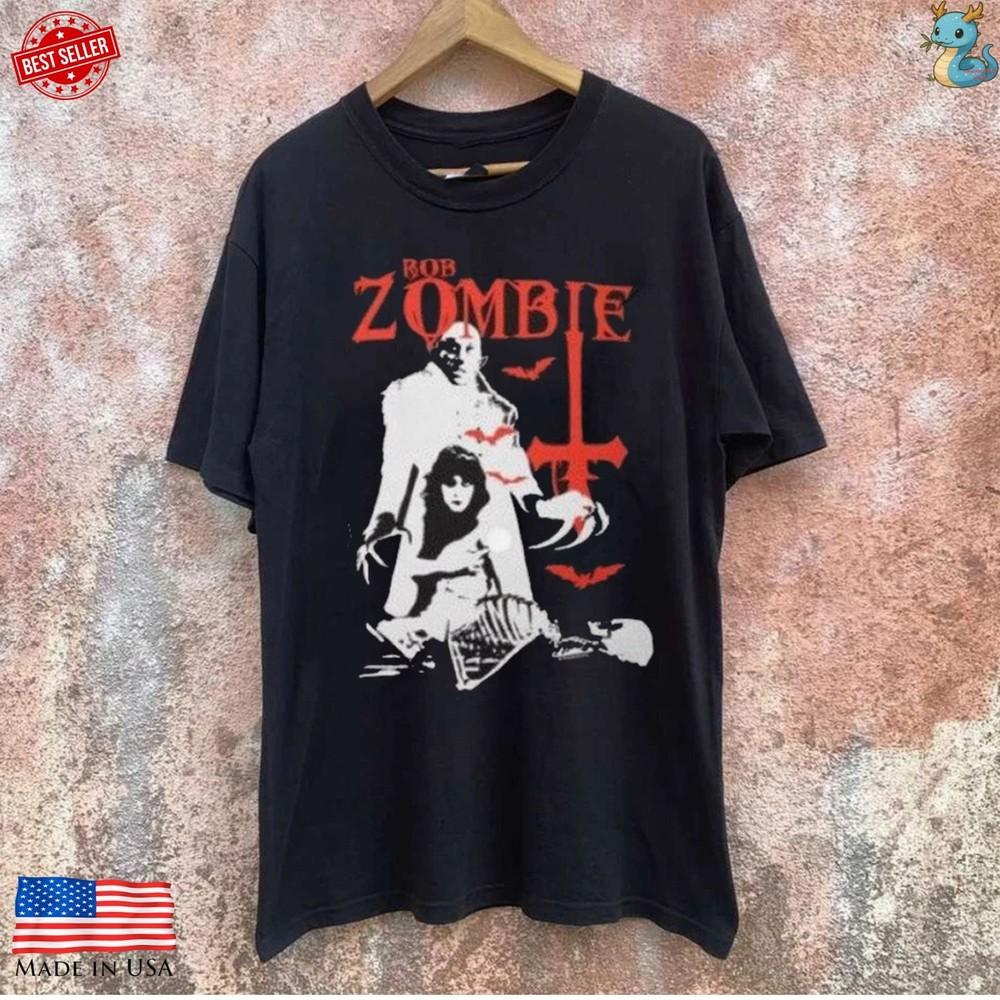 Rob Zombie Vintage Style Dragula T Shirt Inspired Horror Rock Graphic Top Unisex T-Shirt XXL