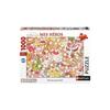 Puzzle - NATHAN - Gourmet Desserts Molang - 1000 Pieces - Cartoons - Mixed
