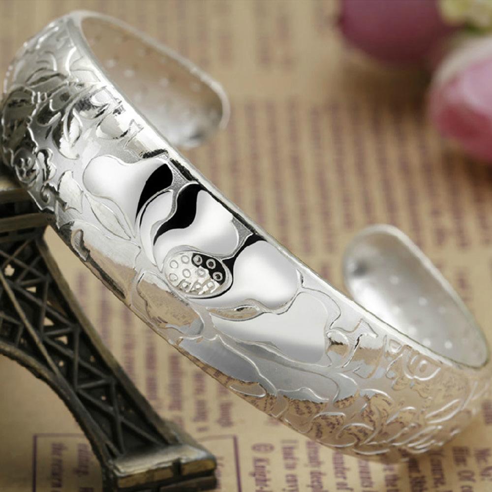 925 Sterling Silver Bracelet For Women men Fashion Wedding Party Cute Lady Handmade weaving Jewelry adjustableGood product