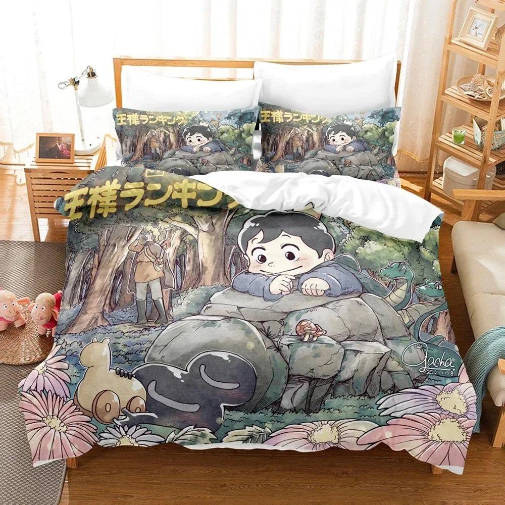 New 3D Printing Anime Ranking of Kings Beding Set Bedrom Soft Modern Bedspreads Comefortable Soft with Soft Fabric Duvet Cover Quilt Pilowcase