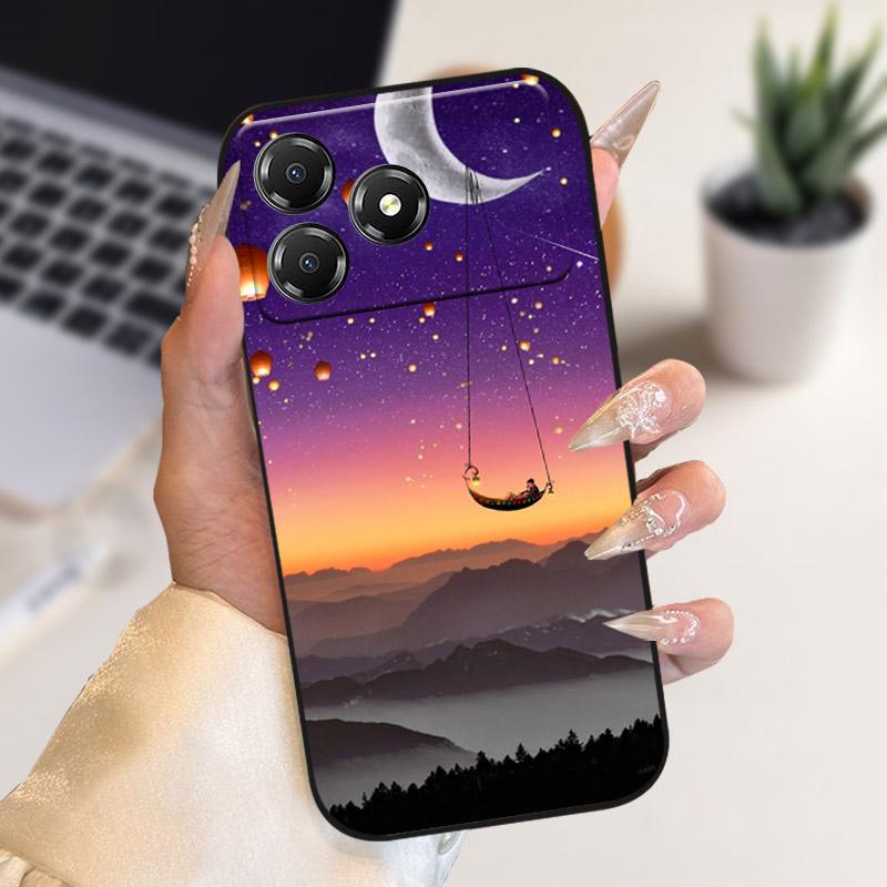 Phone Case For ZTE Blade A36 BladeA36 Fashion Cartoon TPU Soft Silicone Back Cover For Nubia A36 4G Z2472 Camera Protective Capa