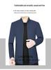 Men's Solid Color Jacket with Stand Baseball Collar - Spring 2026 Business Casual Style for Middle-Aged and Young Adults
