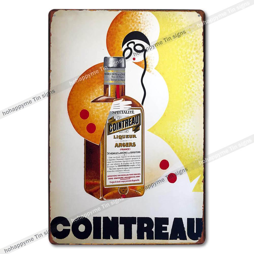 Retro Alkohol Blechschild Metall Vintage Plakette Bar Wandkunst Küche Wohnzimmer Schlafzimmer Party Dekoration