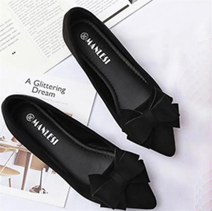 Zapatos De Mujer Women Classic Pointed Toe High Quality Slip On Office Flat Shoes Lady Casual Green Flat Shoes Ab384