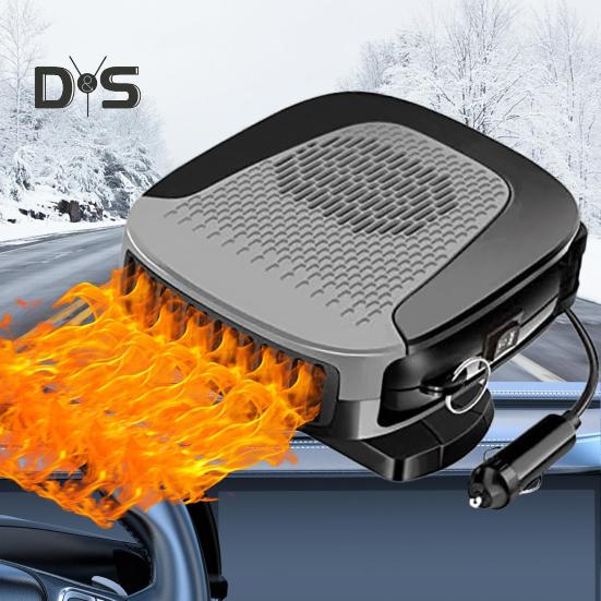 Car Heater Fan Defroster 12V Portable Windshield Defogger Fast Heating with Igniter Port Overheating Protection Low Noise Compact Cooling Fans for
