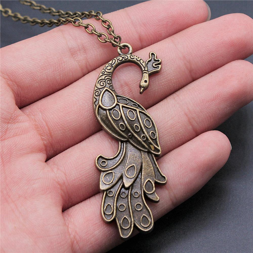 45cm Or 70cm Long Chain Necklace Bird Vintage Jewelry Supplies QN009