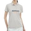 Admiral Golf Women's Classic Recycled Kanoko Logo Polo Shirt, Sand Beige