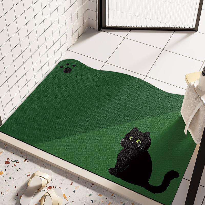 

Коврик для пола в ванной комнате, бытовой диатомовый ил, впитывающий воду, быстросохнущий, коврик для ног, противоскользящий коврик для двери в туалете, противопадающий коврик для душа 40*60cm