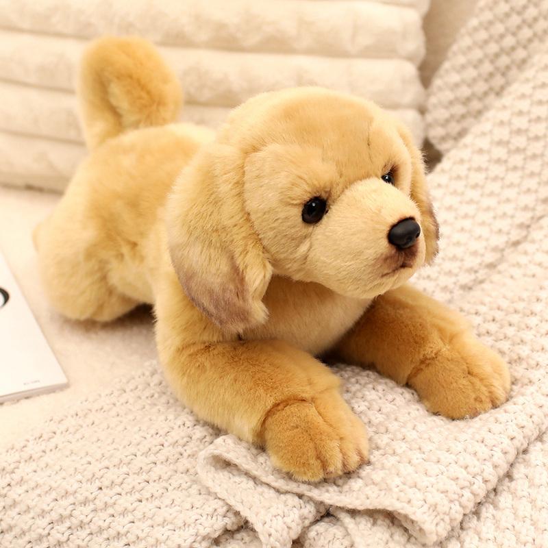 Simulation Pet Husky Corgi Plush Toy Cute Cartoon Animal Labrador Stuffed Doll Home Decor Gifts For Girl