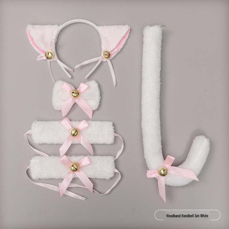 Cute Kitten Cosplay Set: Cat Ears Headband, Paw Gloves & Tail Accessory