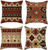 4 Pezzi Federe per Cuscini Decorativi in Lino 45x45 cm per Divano, Camera da Letto, Soggiorno, Arredamento per la Casa Federe con Zip