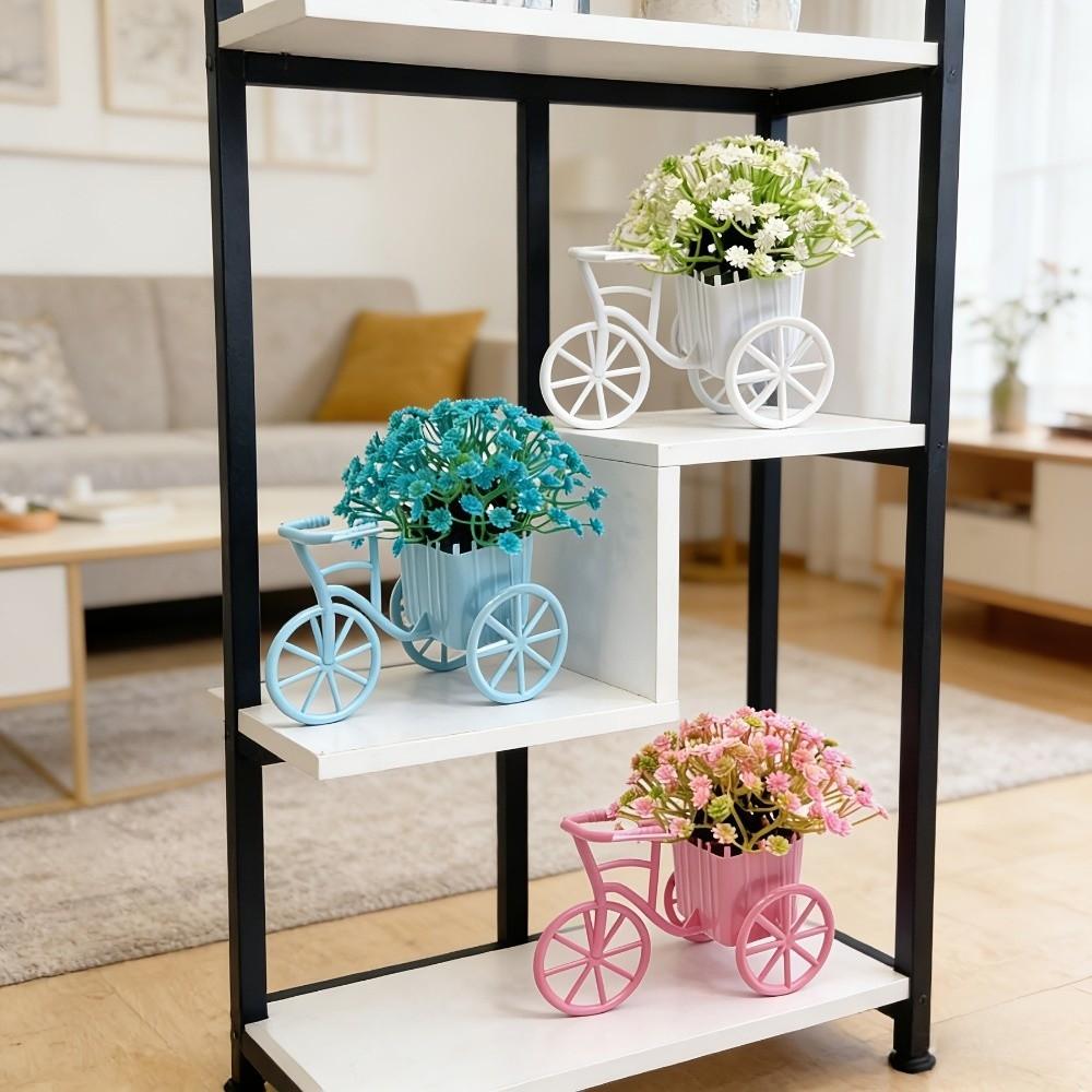 Decoration Mini Bicycle Ornaments Miniature Garden Artificial Flowers Ornaments Wedding Decor